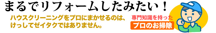 プロのお掃除「まるでリフォームしたみたい！」